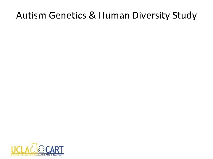 Autism Genetics & Human Diversity Study 