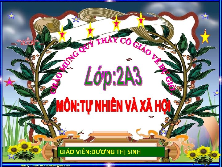 GIÁO VIÊN: DƯƠNG THỊ SINH Made by: T¹ Xu©n SÞnh-sinhdaphu@yahoo. com 