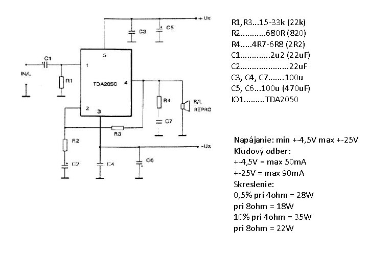R 1, R 3. . . 15 -33 k (22 k) R 2. .