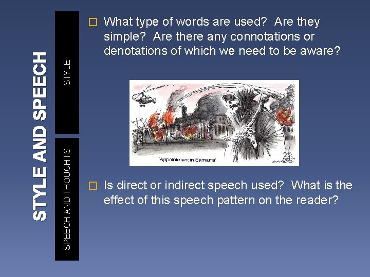 What type of words are used? Are they simple? Are there any connotations or