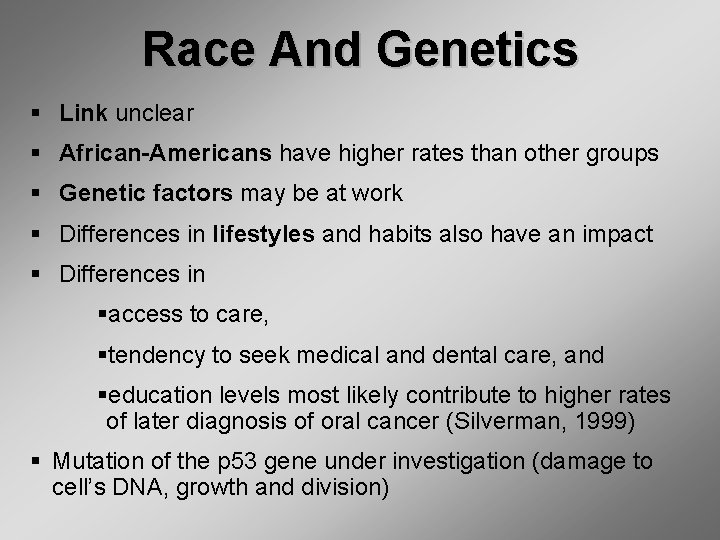 Race And Genetics § Link unclear § African-Americans have higher rates than other groups