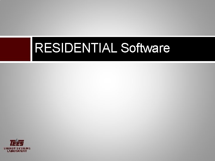 RESIDENTIAL Software 