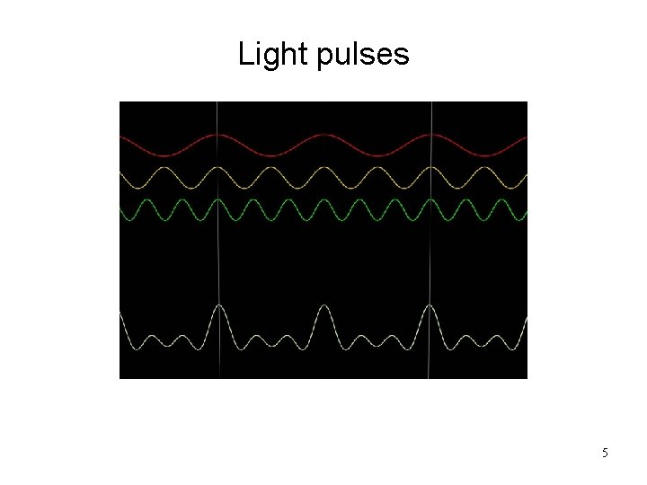 Light pulses 5 