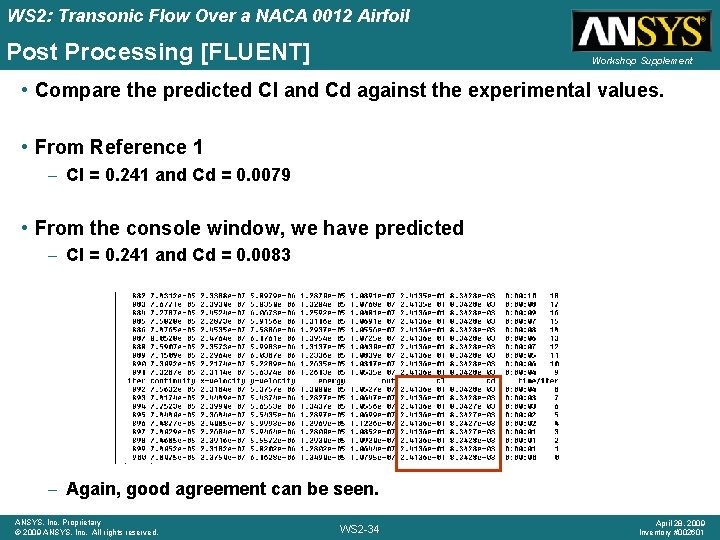 WS 2: Transonic Flow Over a NACA 0012 Airfoil Post Processing [FLUENT] Workshop Supplement