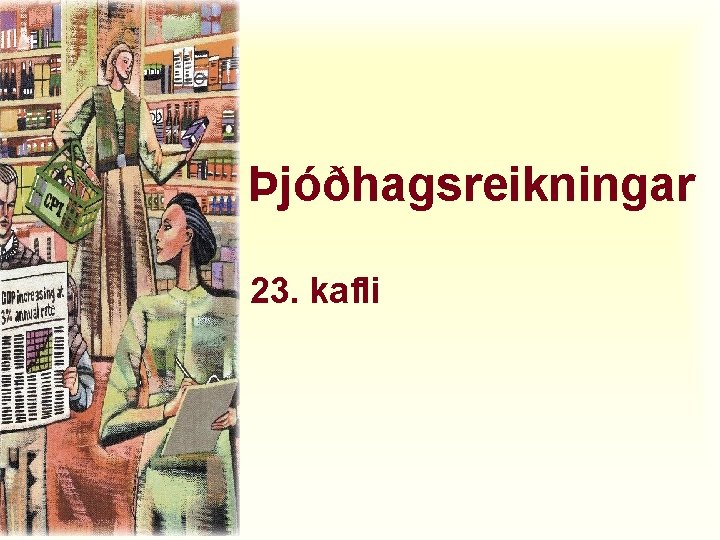 Þjóðhagsreikningar 23. kafli 