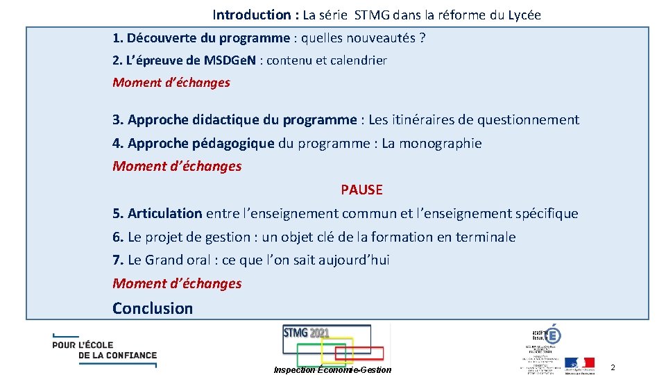 La Rnovation Stmg Management Sciences De Gestion Et