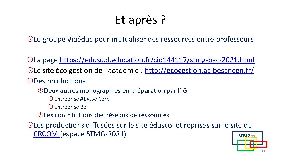 Et après ? » Le groupe Viaéduc pour mutualiser des ressources entre professeurs » Et après ? » Le groupe Viaéduc pour mutualiser des ressources entre professeurs »