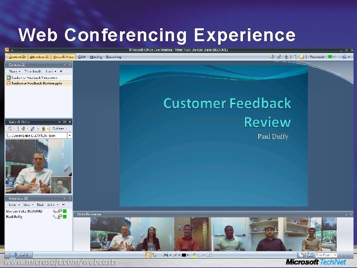 Web Conferencing Experience 