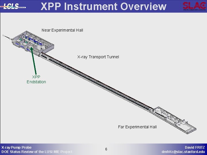 XPP Instrument Overview Near Experimental Hall X-ray Transport Tunnel XPP Endstation Far Experimental Hall