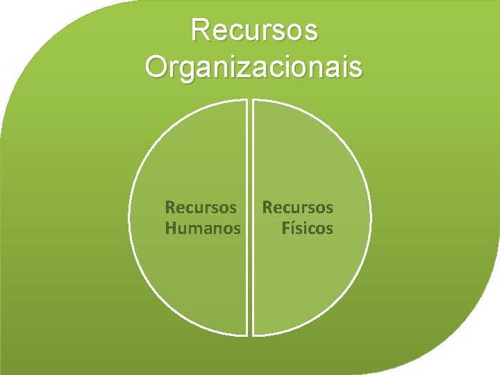 Recursos Organizacionais Recursos Humanos Recursos Físicos 