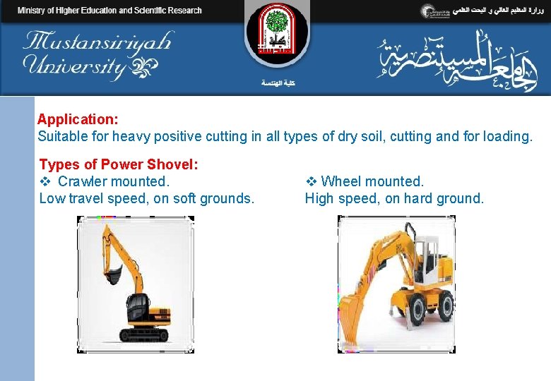 Application: Suitable for heavy positive cutting in all types of dry soil, cutting and