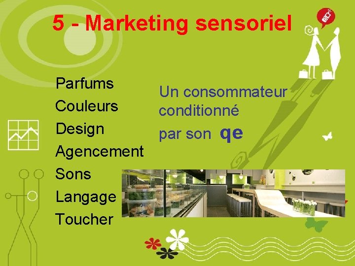 5 - Marketing sensoriel Parfums Un consommateur Couleurs conditionné Design par son qe Agencement