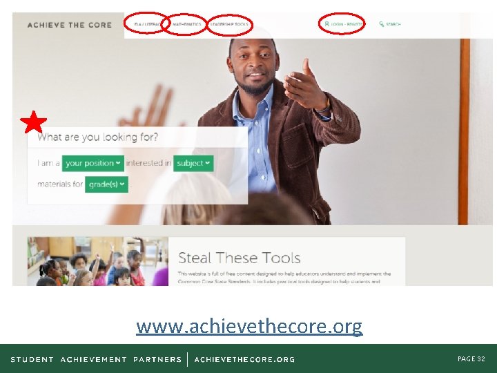 www. achievethecore. org PAGE 32 www. achievethecore. org PAGE 32