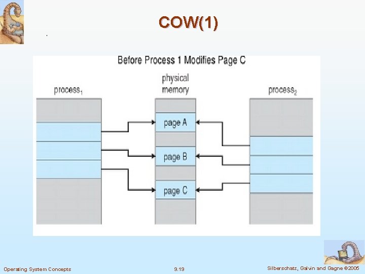COW(1) Operating System Concepts 9. 19 Silberschatz, Galvin and Gagne © 2005 