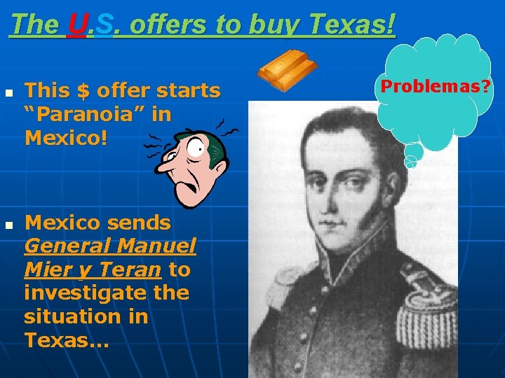 The U. S. offers to buy Texas! n n This $ offer starts “Paranoia”