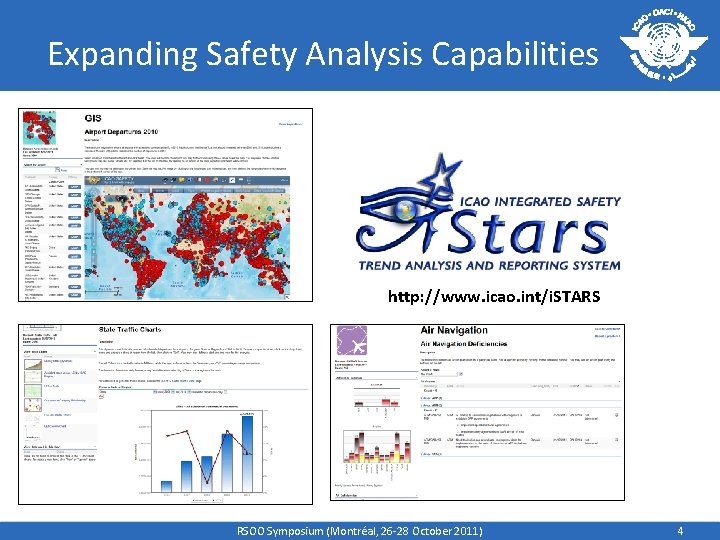 Expanding Safety Analysis Capabilities http: //www. icao. int/i. STARS RSOO Symposium (Montréal, 26 -28