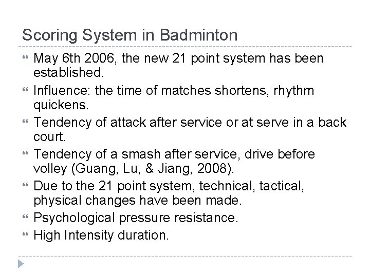 Badminton Ranking Points System Badminton Skills and Drills Dr Stanley LiMing Chiang