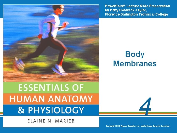 Power. Point® Lecture Slide Presentation by Patty Bostwick-Taylor, Florence-Darlington Technical College Body Membranes 4