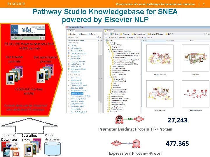 Construction of cancer pathways for personalized medicine Pathway Studio Knowledgebase for SNEA powered by