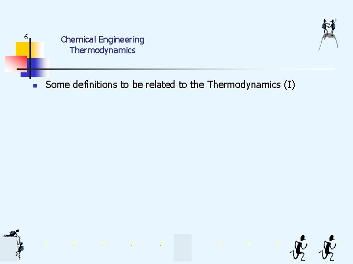 6 Chemical Engineering Thermodynamics n Some definitions to be related to the Thermodynamics (I)