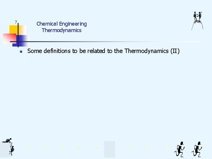 7 Chemical Engineering Thermodynamics n Some definitions to be related to the Thermodynamics (II)