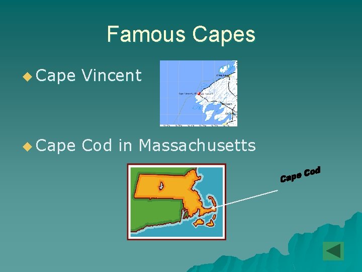 Famous Capes u Cape Vincent u Cape Cod in Massachusetts 