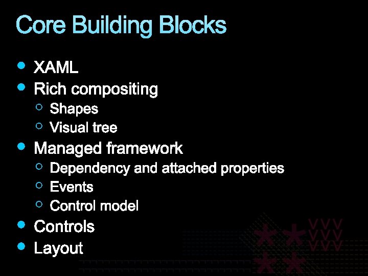 Core Building Blocks 
