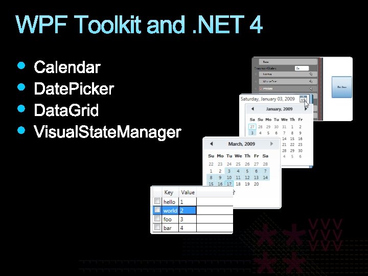 WPF Toolkit and. NET 4 