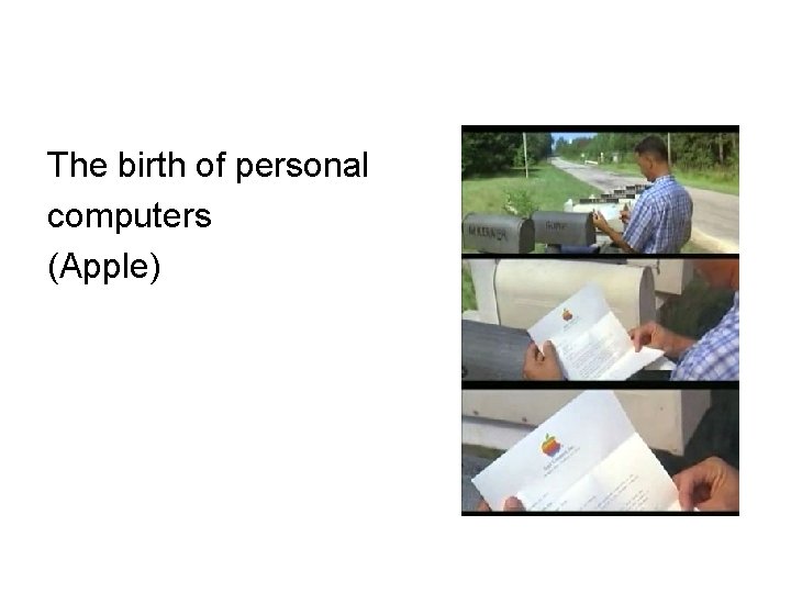 The birth of personal computers (Apple) 
