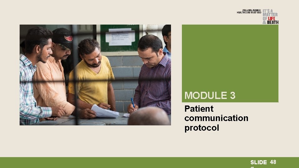 MODULE 3 Patient communication protocol SLIDE 48 