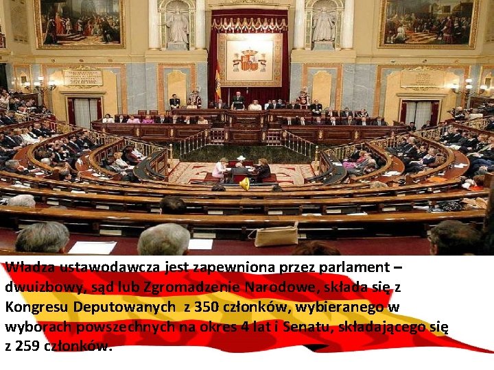 Władza ustawodawcza jest zapewniona przez parlament – dwuizbowy, sąd lub Zgromadzenie Narodowe, składa się Władza ustawodawcza jest zapewniona przez parlament – dwuizbowy, sąd lub Zgromadzenie Narodowe, składa się