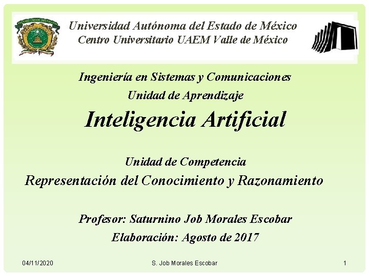 Universidad Autónoma del Estado de México Centro Universitario UAEM Valle de México Ingeniería en