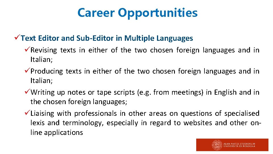 Career Opportunities üText Editor and Sub-Editor in Multiple Languages üRevising texts in either of