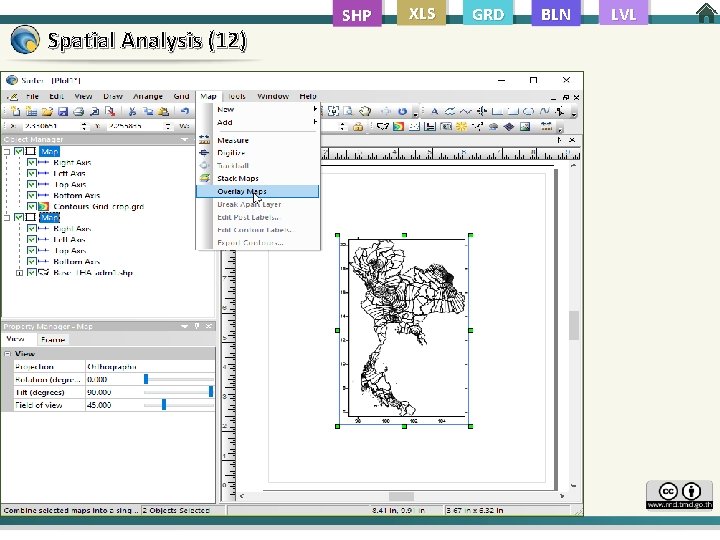 Spatial Analysis (12) SHP XLS GRD BLN LVL 