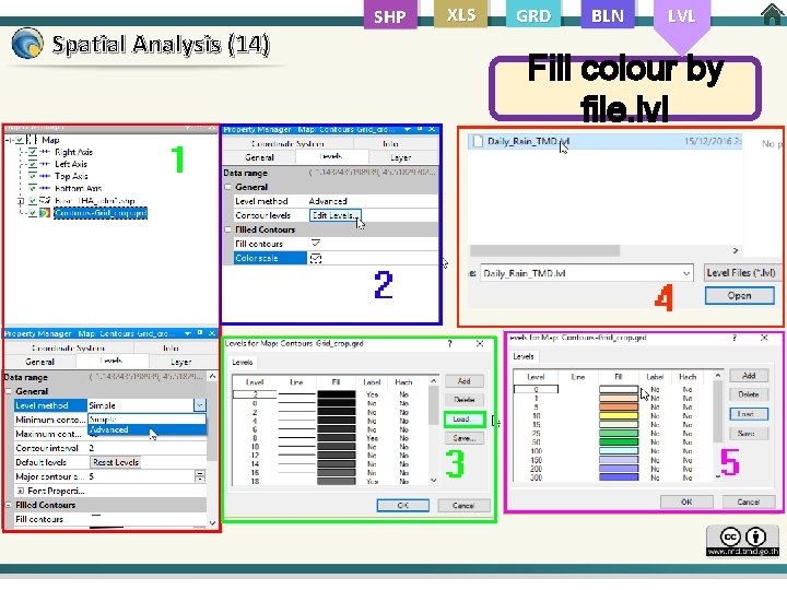 Spatial Analysis (14) SHP XLS GRD BLN LVL Fill colour by file. lvl 