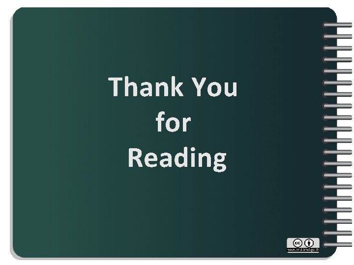 Thank You for Reading 