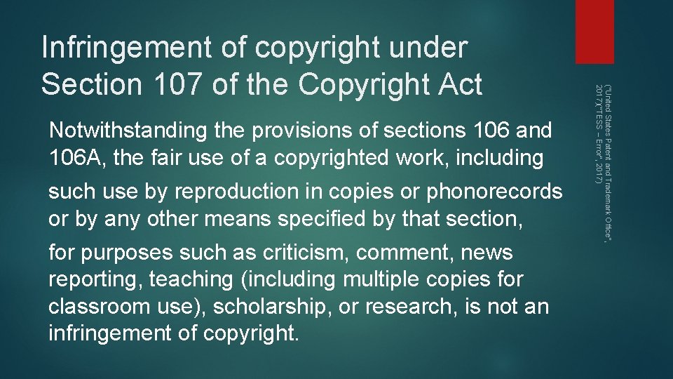 Notwithstanding the provisions of sections 106 and 106 A, the fair use of a