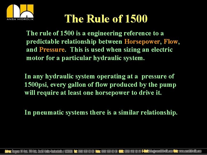 The Rule of 1500 The rule of 1500 is a engineering reference to a