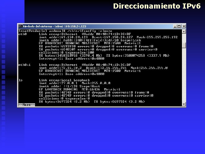 Direccionamiento IPv 6 