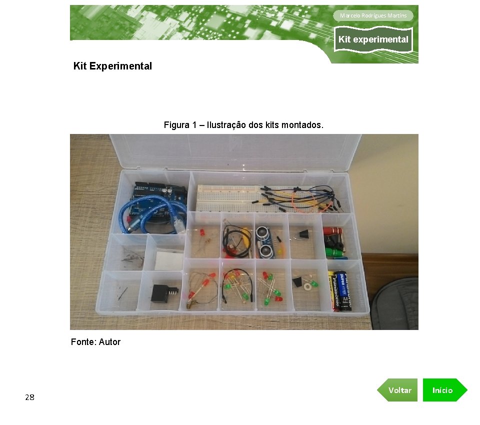 Marcelo Rodrigues Martins Kit experimental Kit Experimental Figura 1 – Ilustração dos kits montados.