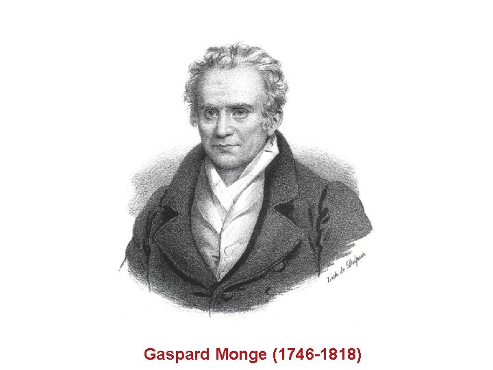 Gaspard Monge (1746 -1818) 