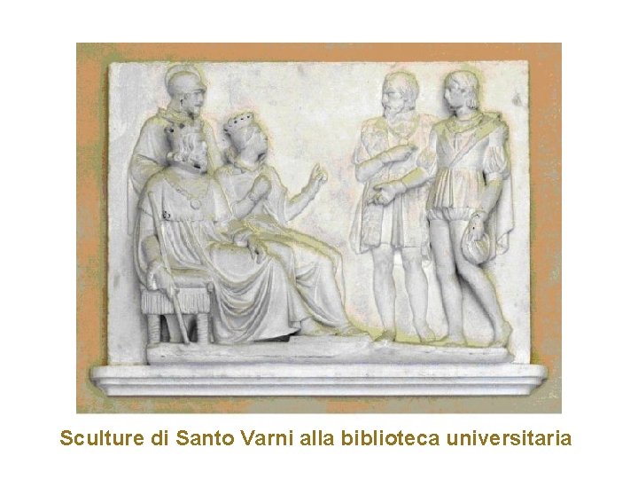 Sculture di Santo Varni alla biblioteca universitaria 