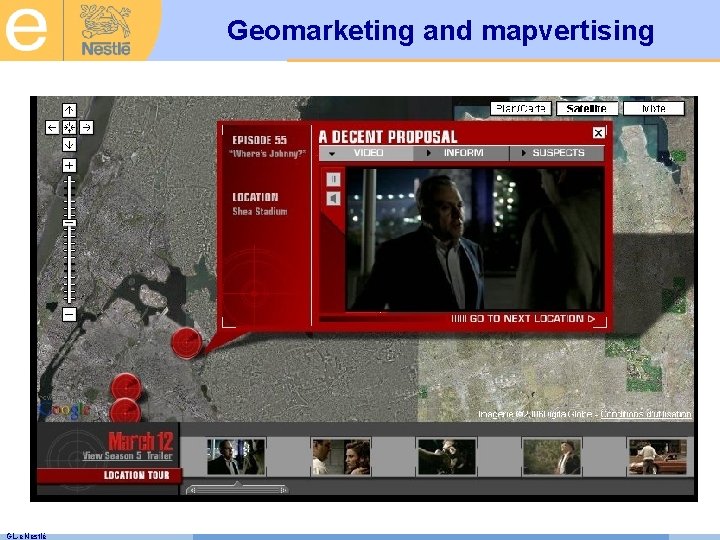 Geomarketing and mapvertising GL-e. Nestlé 