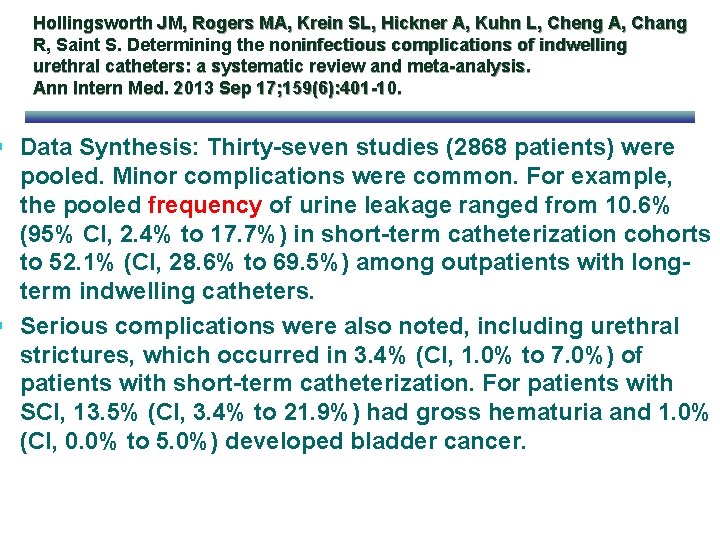 Hollingsworth JM, Rogers MA, Krein SL, Hickner A, Kuhn L, Cheng A, Chang R,