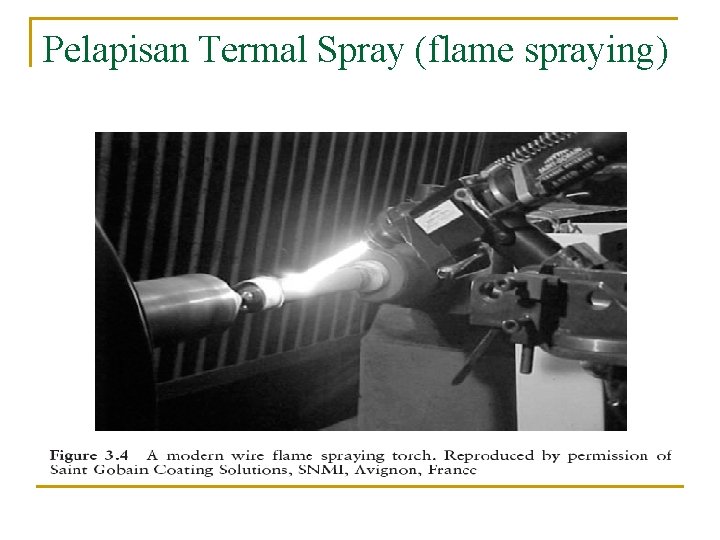 Pelapisan Termal Spray (flame spraying) 