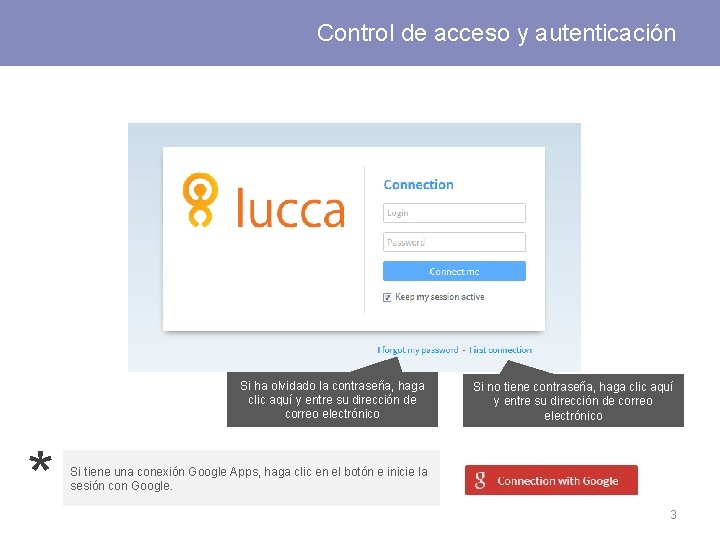 Control de acceso y autenticación Si ha olvidado la contraseña, haga clic aquí y