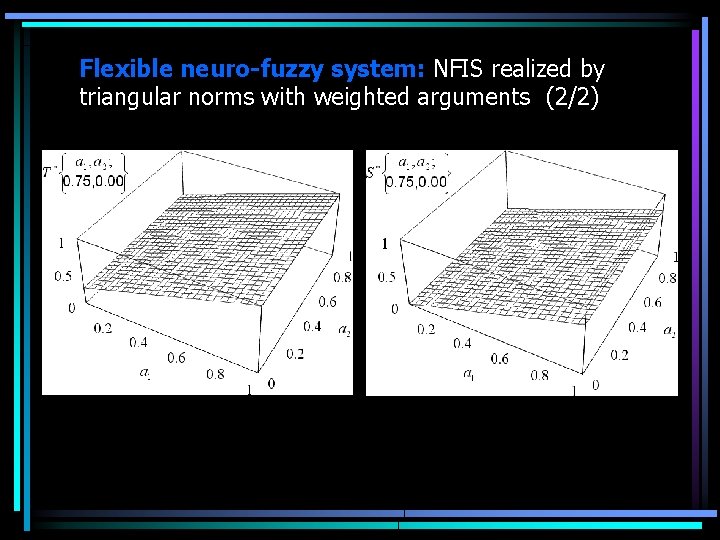 Flexible neuro-fuzzy system: NFIS realized by triangular norms with weighted arguments (2/2) 