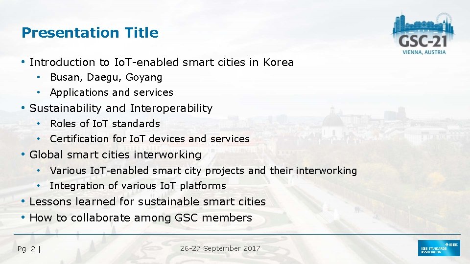 Presentation Title • Introduction to Io. T-enabled smart cities in Korea • • • Presentation Title • Introduction to Io. T-enabled smart cities in Korea • • •