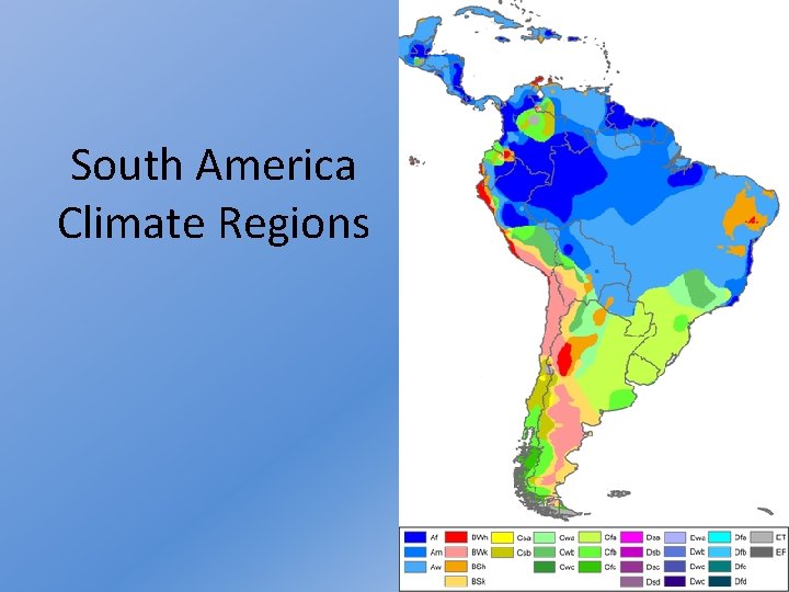 South America Climate Regions 