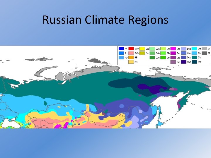 Russian Climate Regions 